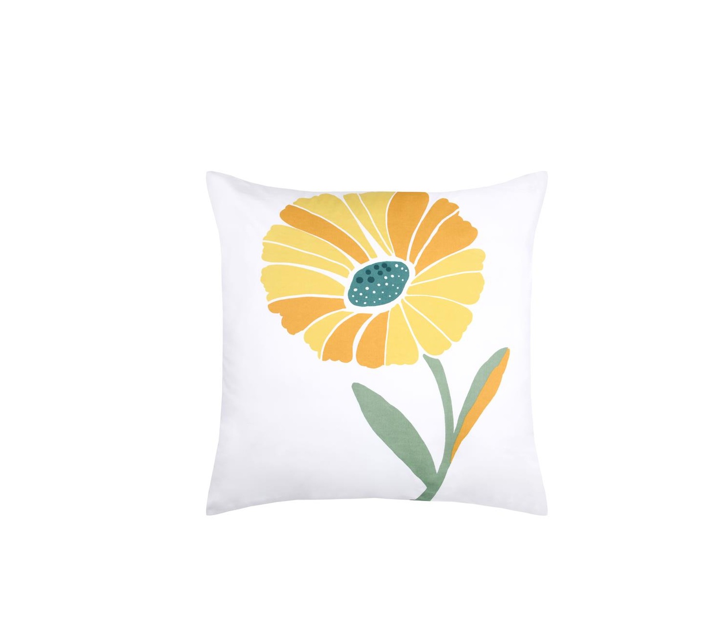 Taie d'oreiller percale de coton motif floral, EDEN