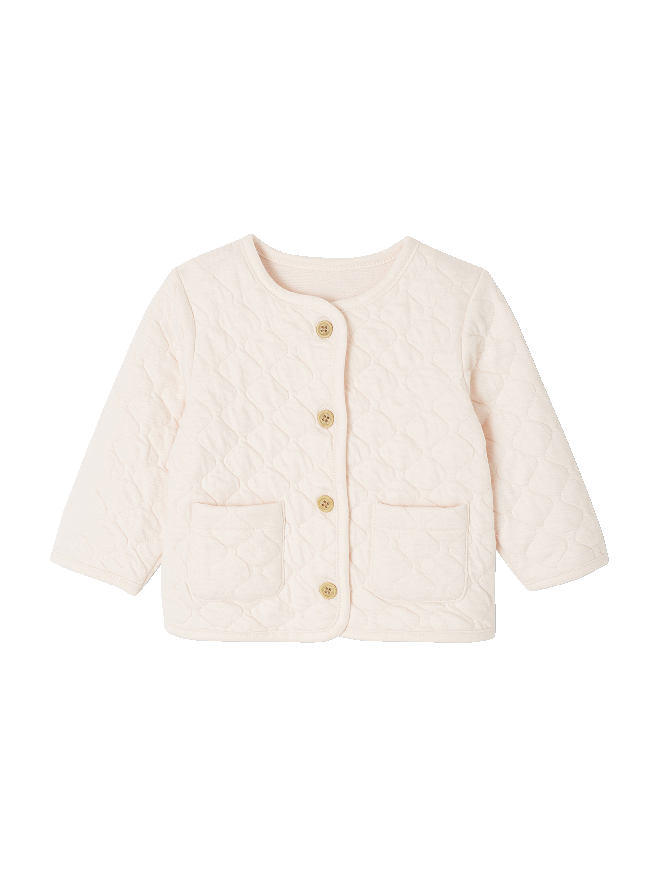 Gilet bébé matelassé en gaze de coton double face, VERTBAUDET