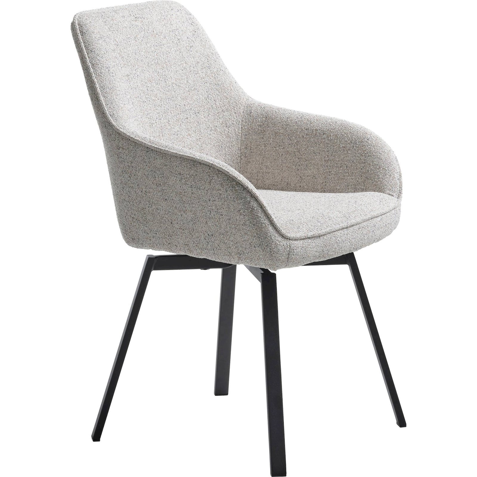 Chaise pivotante en tissu chiné BEBESE, RECOLLECTION