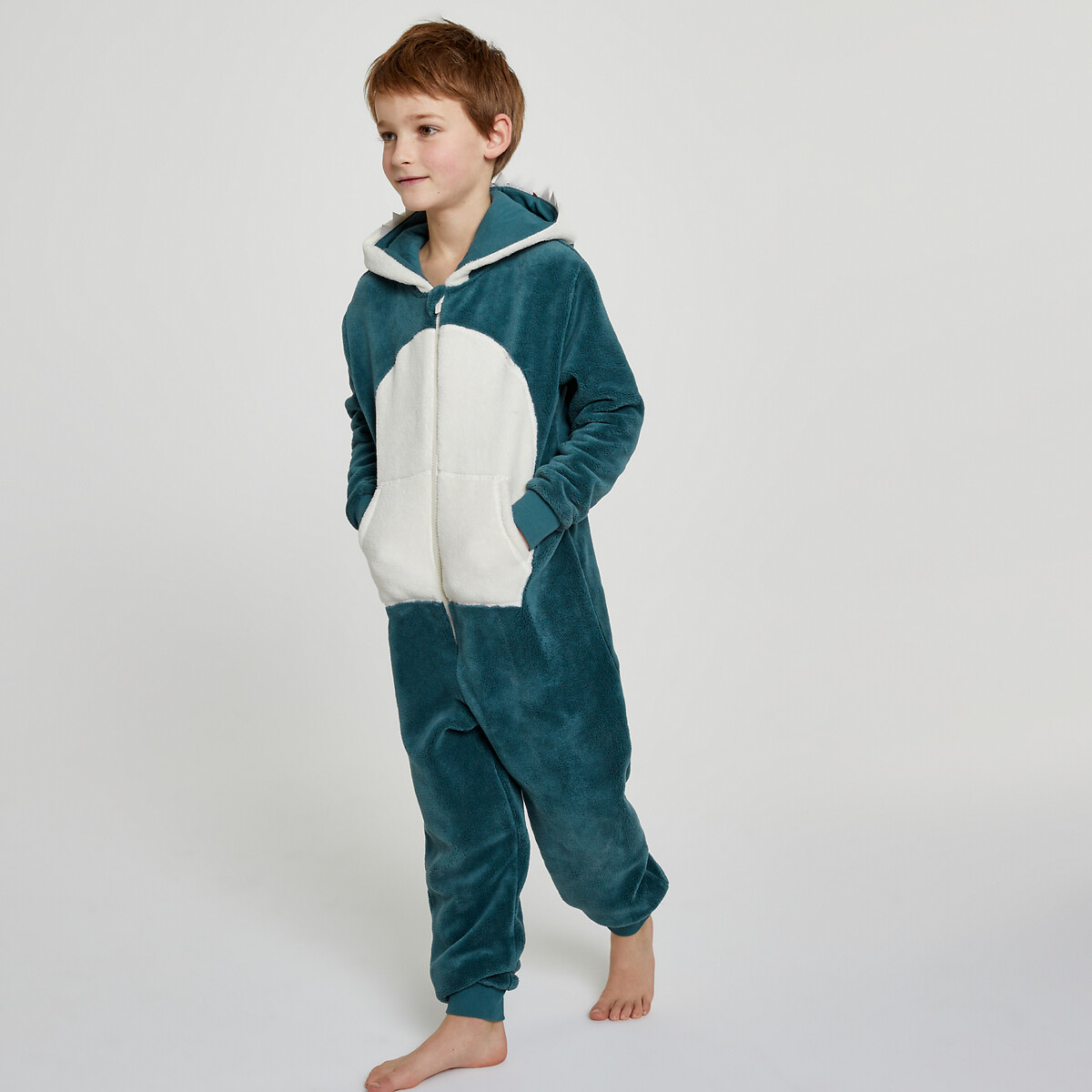 Surpyjama polaire motif requin bleu marine La Redoute Collections La Redoute