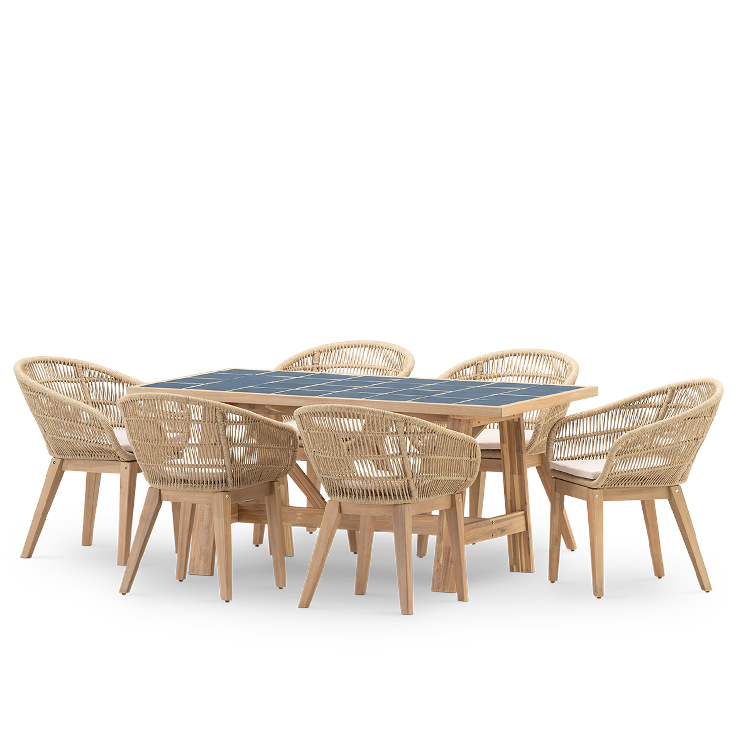 Salon de jardin, 6 chaises, BISBAL & PROVENZA, DEFORA HOME
