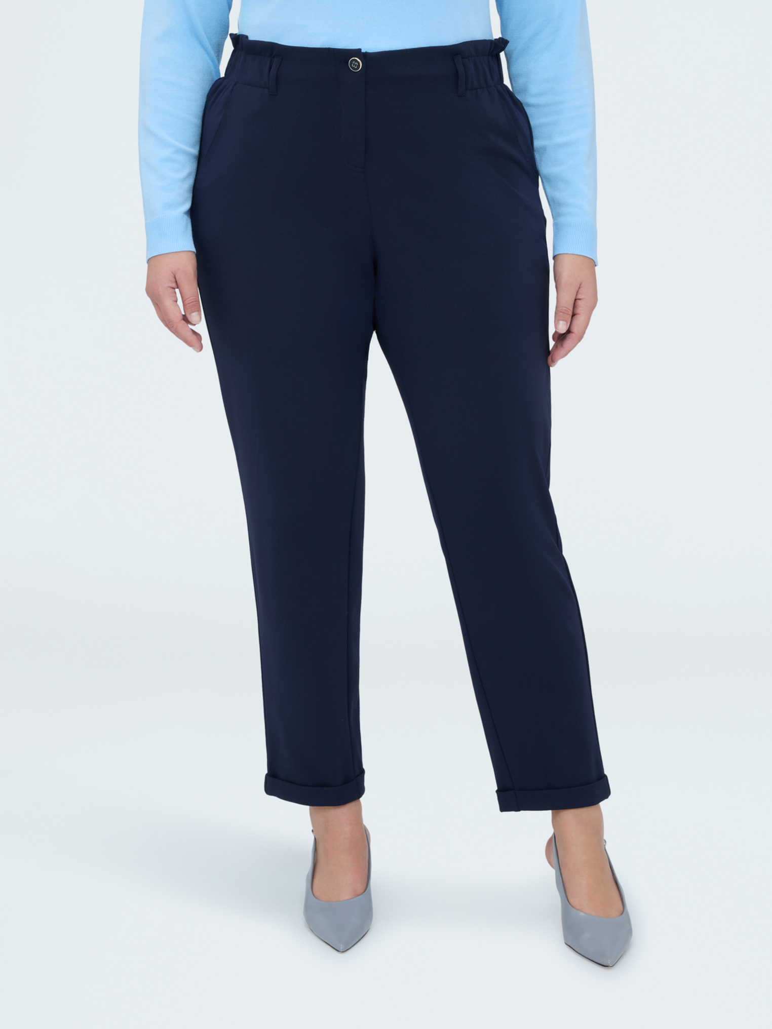 Pantalon Ballon en tissu stretch, FIORELLA RUBINO