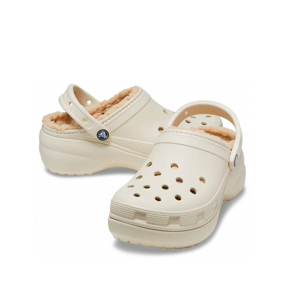 Sabots fourr s classic platform beige Crocs La Redoute