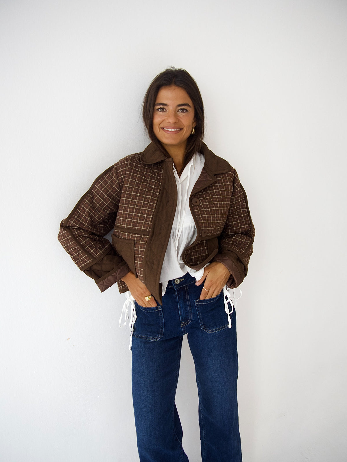 Veste carreaux grand col MILI, MINDTRAVELER