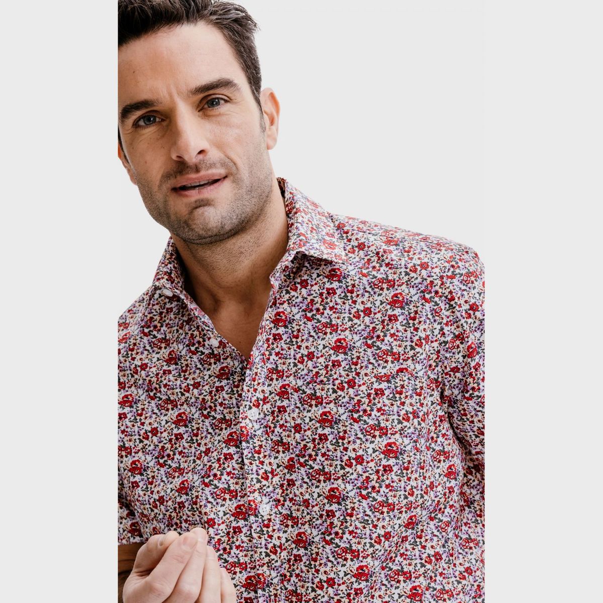 Chemise homme a motif hot sale