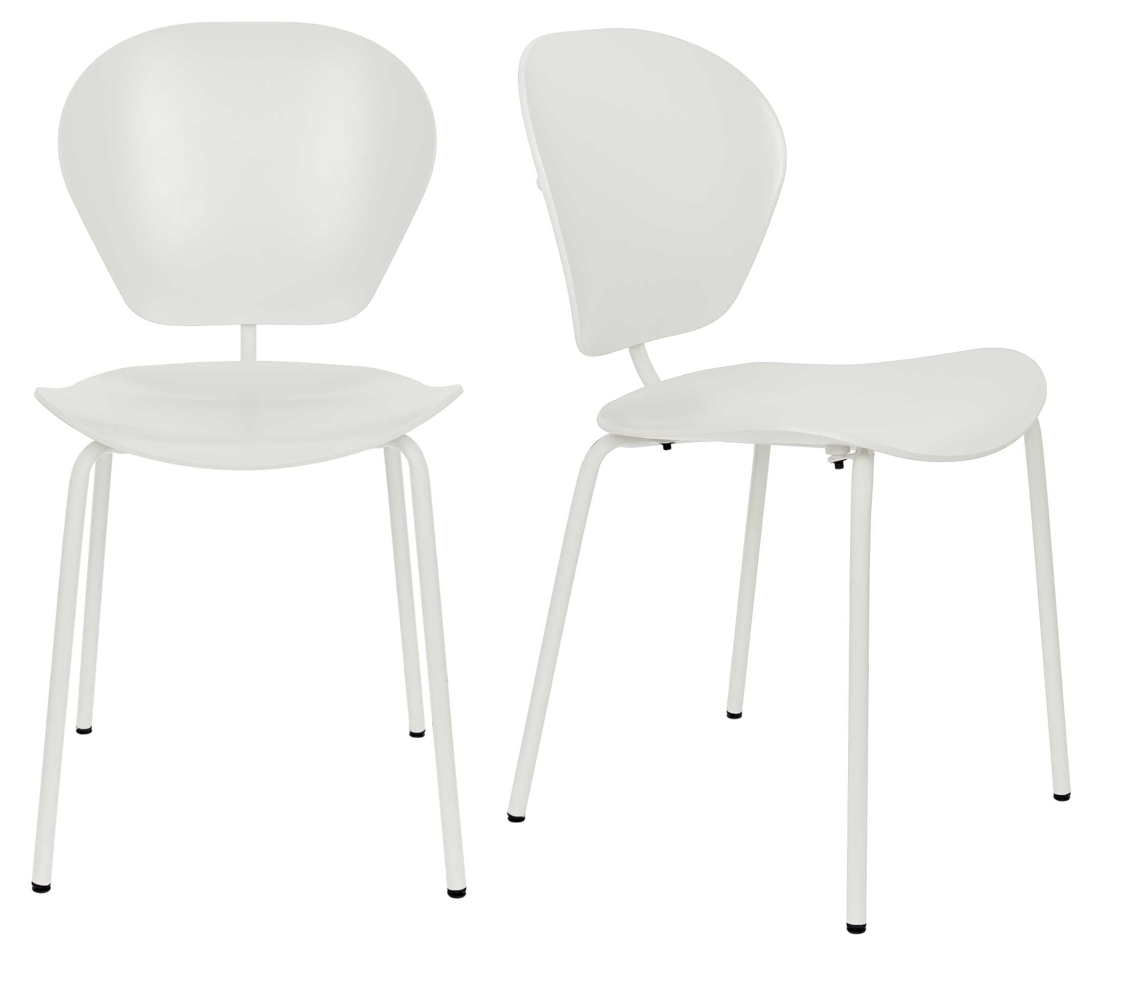 Chaise design empilable (lot de 2), THE OCEAN, ZUIVER