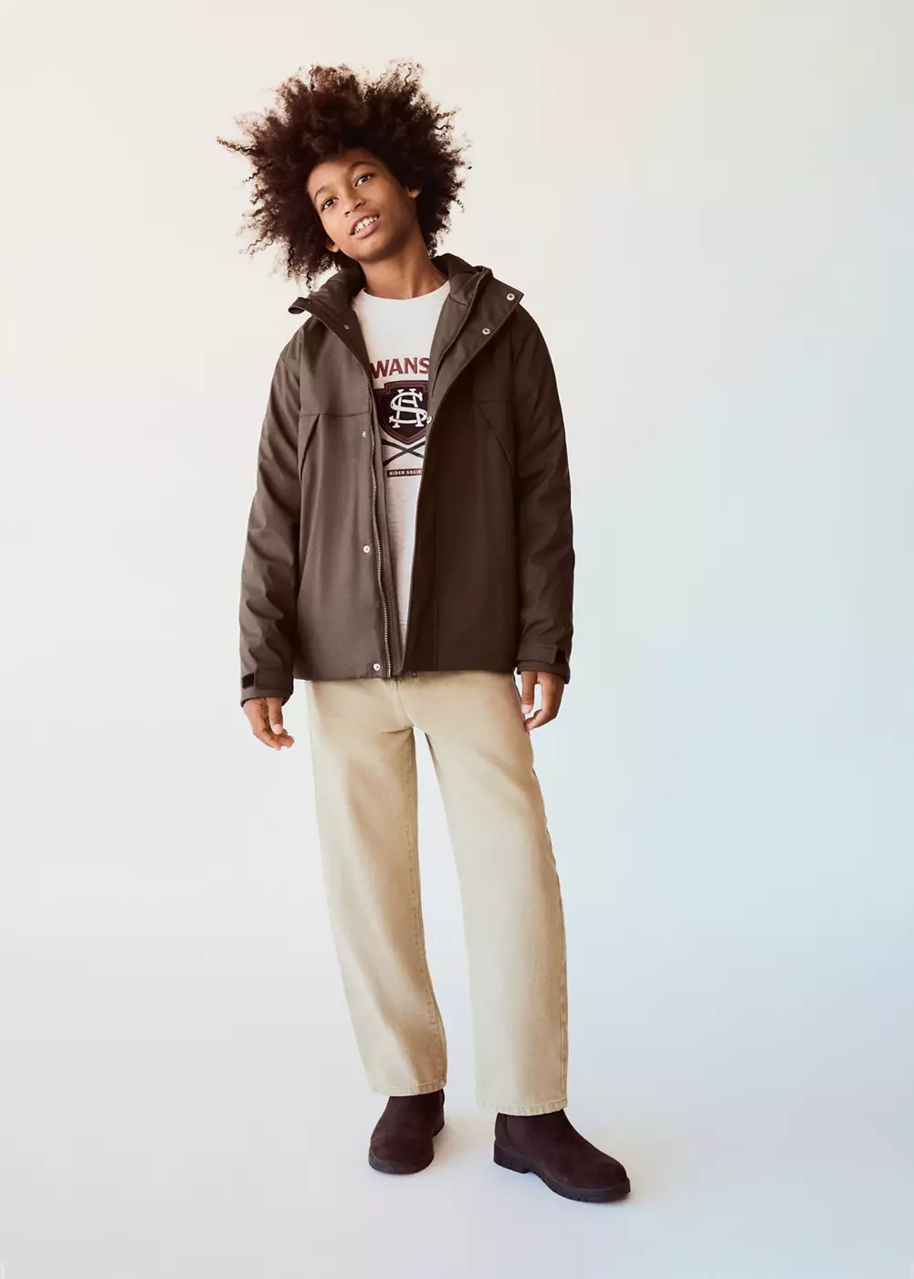 Jean balloon taille haute, MANGO KIDS
