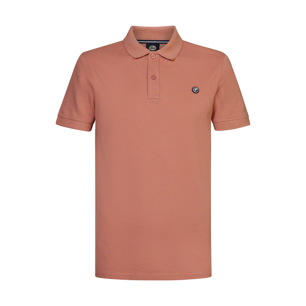 embroidered logo polo shirt in cotton with short sleeves