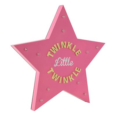 Twinkle Twinkle Star LED Light Up Sign SO'HOME