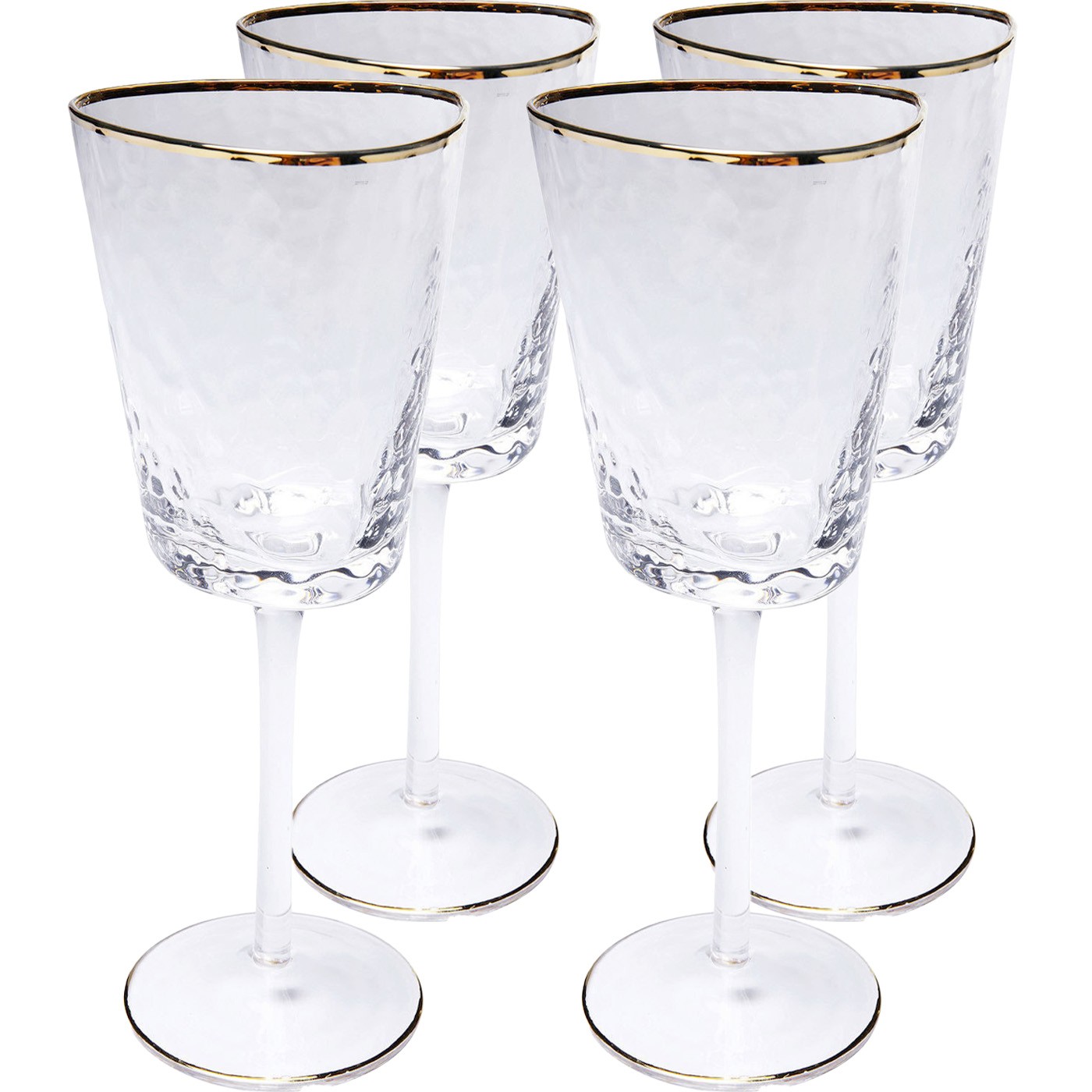 Lot de 4 verres à vin blanc, HOMMAGE, KARE DESIGN