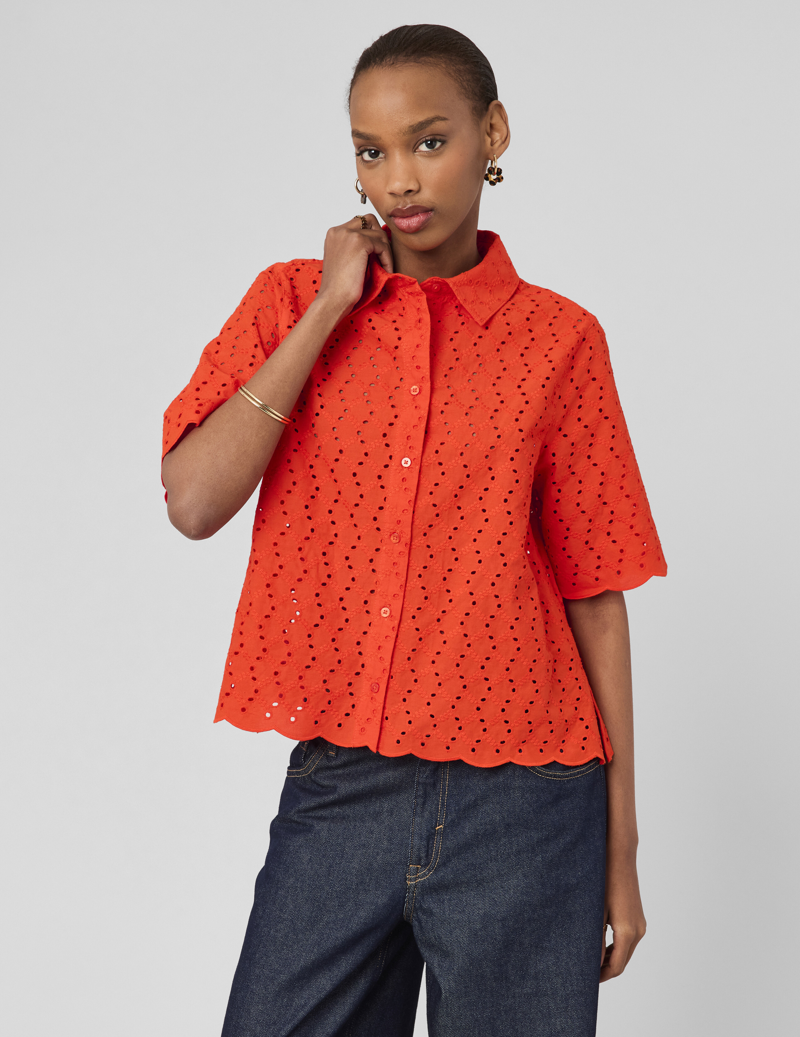 Chemisette en broderie anglaise, BZB