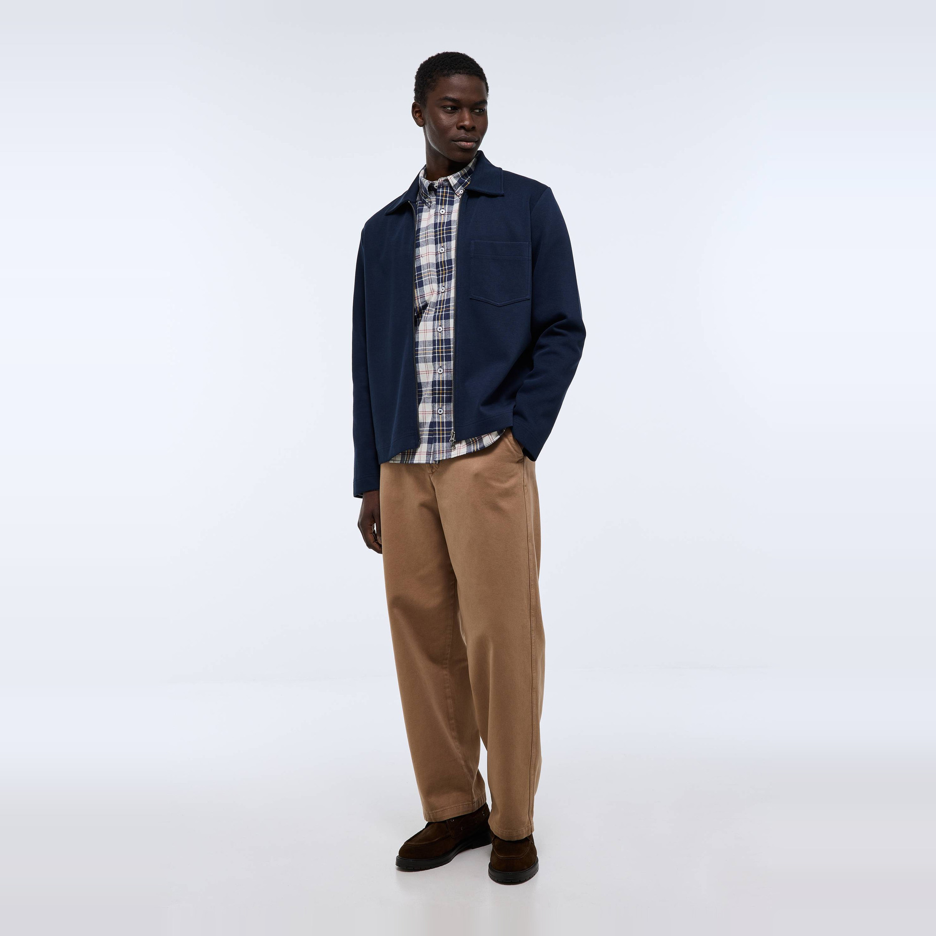 Gilet zippé col chemise, MONOPRIX