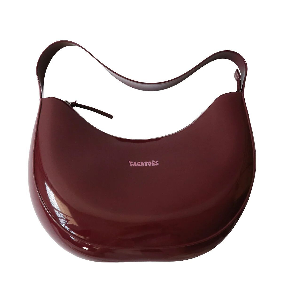 Sac porté épaule effet vinyle brillant LUA, CACATOES