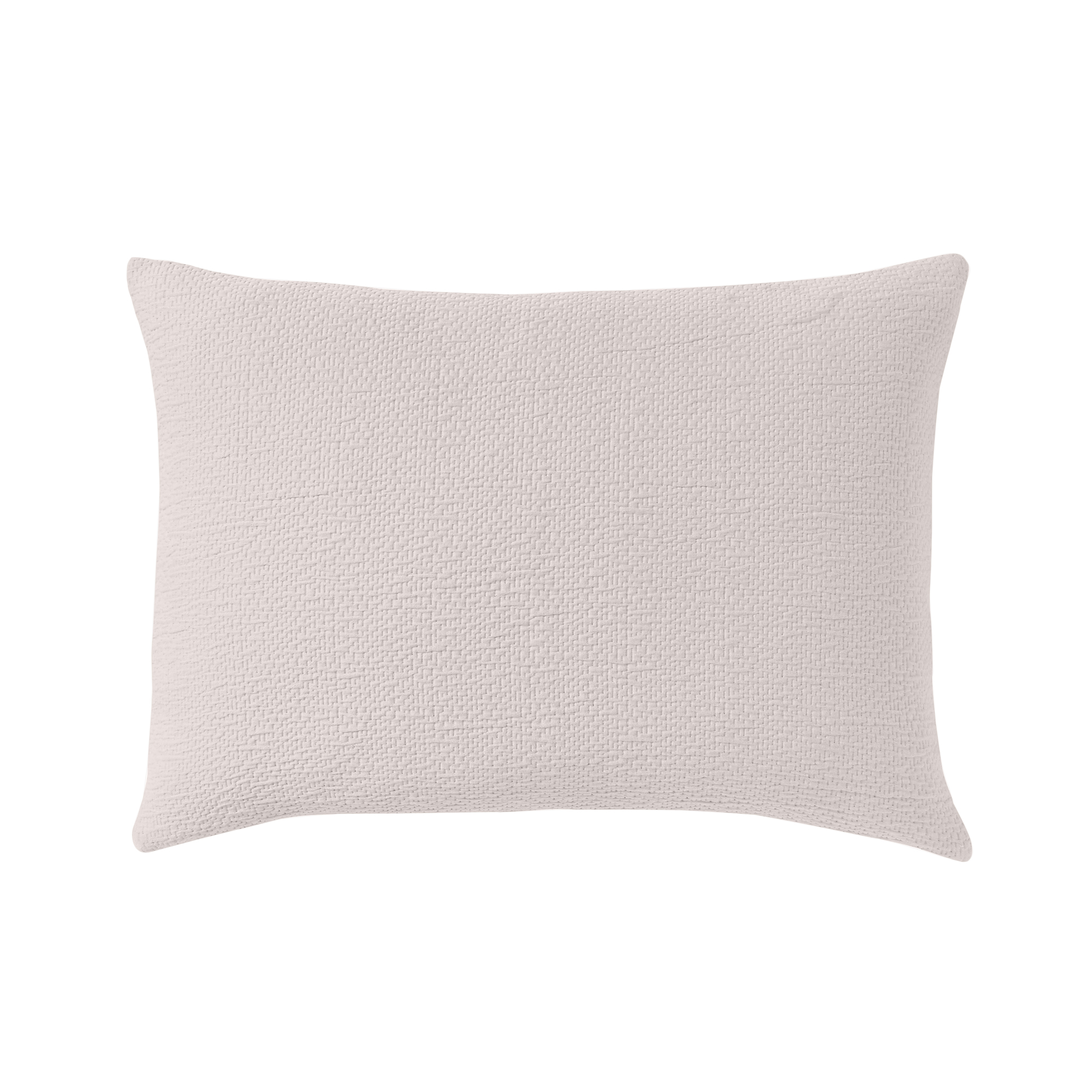 Housse de coussin unie texturée en jacquard de coton, POÈME, ESSIX