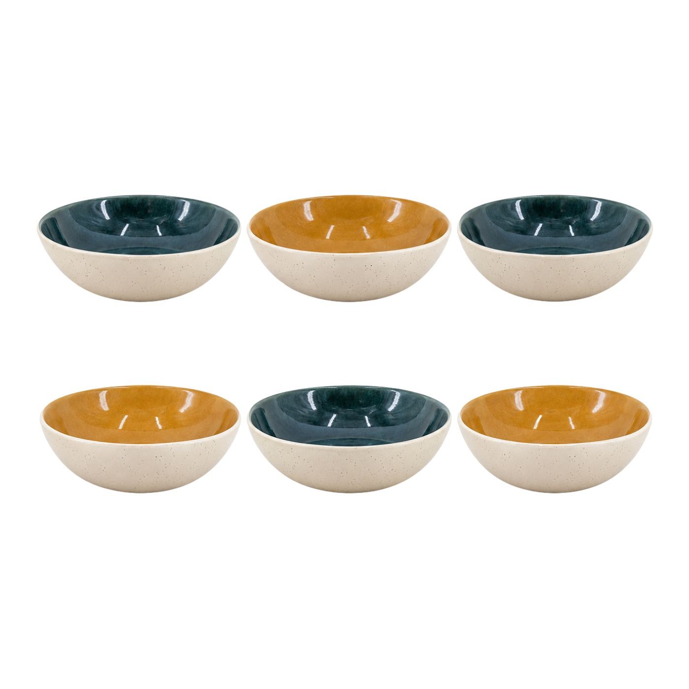 Lot de 6 assiettes creuses, CORALIA, ARTIME