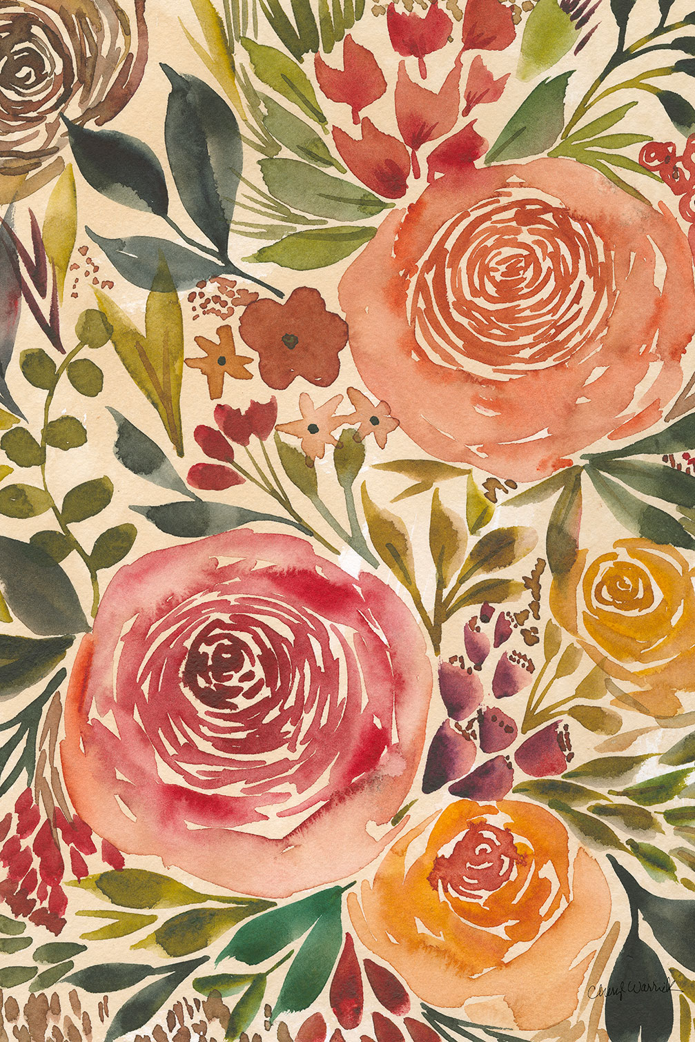 Tableau roses merveilleuses, HEXOA