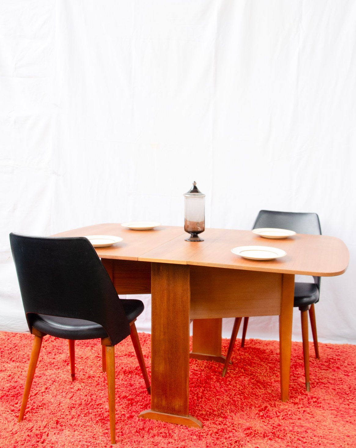 Table à manger pliante en teck Romy N°1607 - Bon état, DEBONGOUT