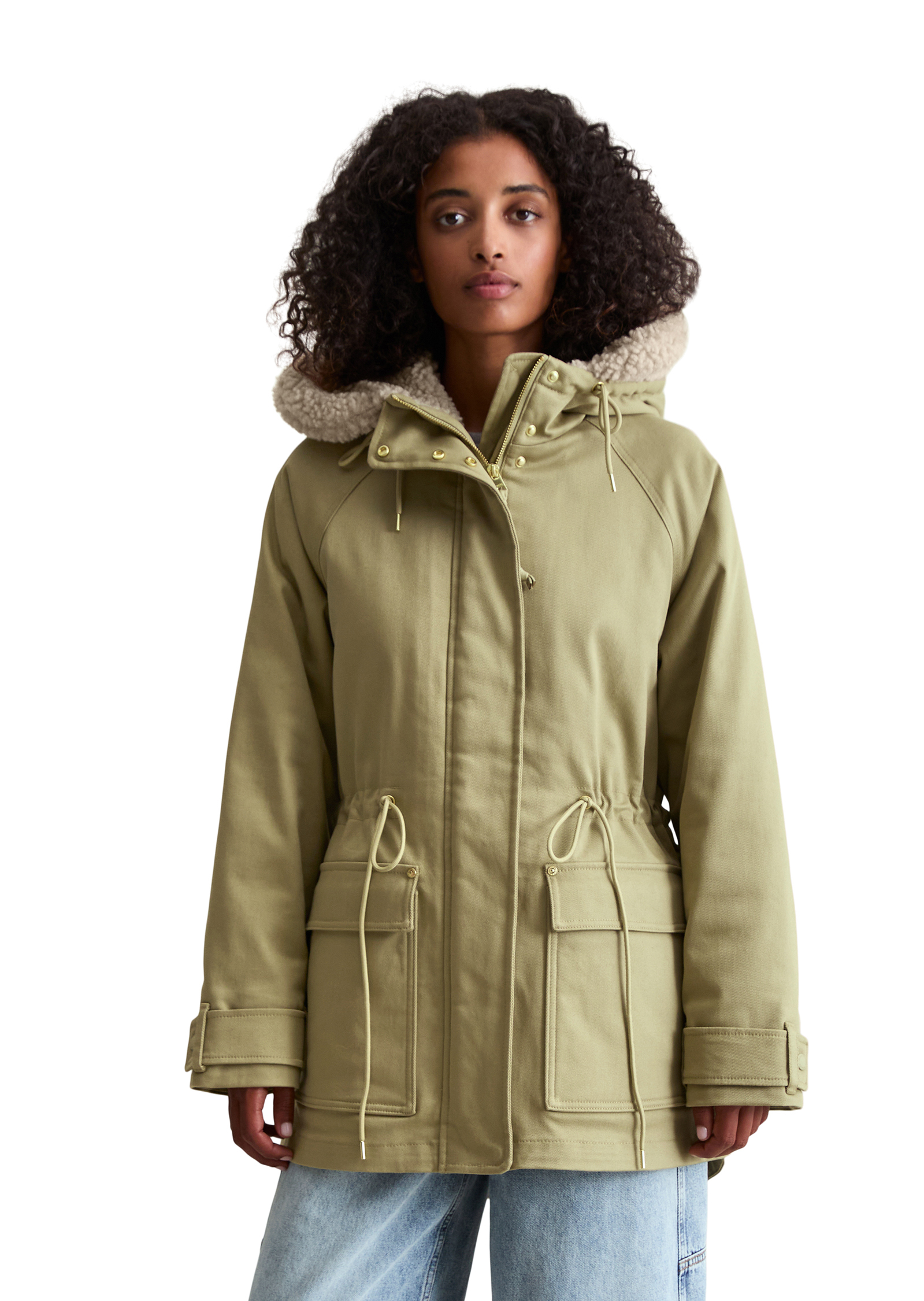 Veste outdoor oversize en sergé de coton bio stretch, MARC O’POLO DENIM
