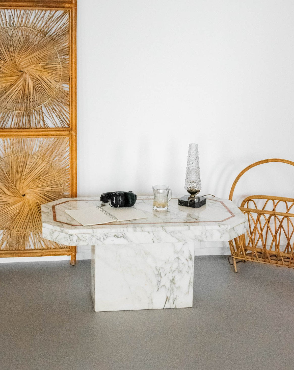 Table basse en marbre Marie-Pierre N°80 - Bon état, DEBONGOUT