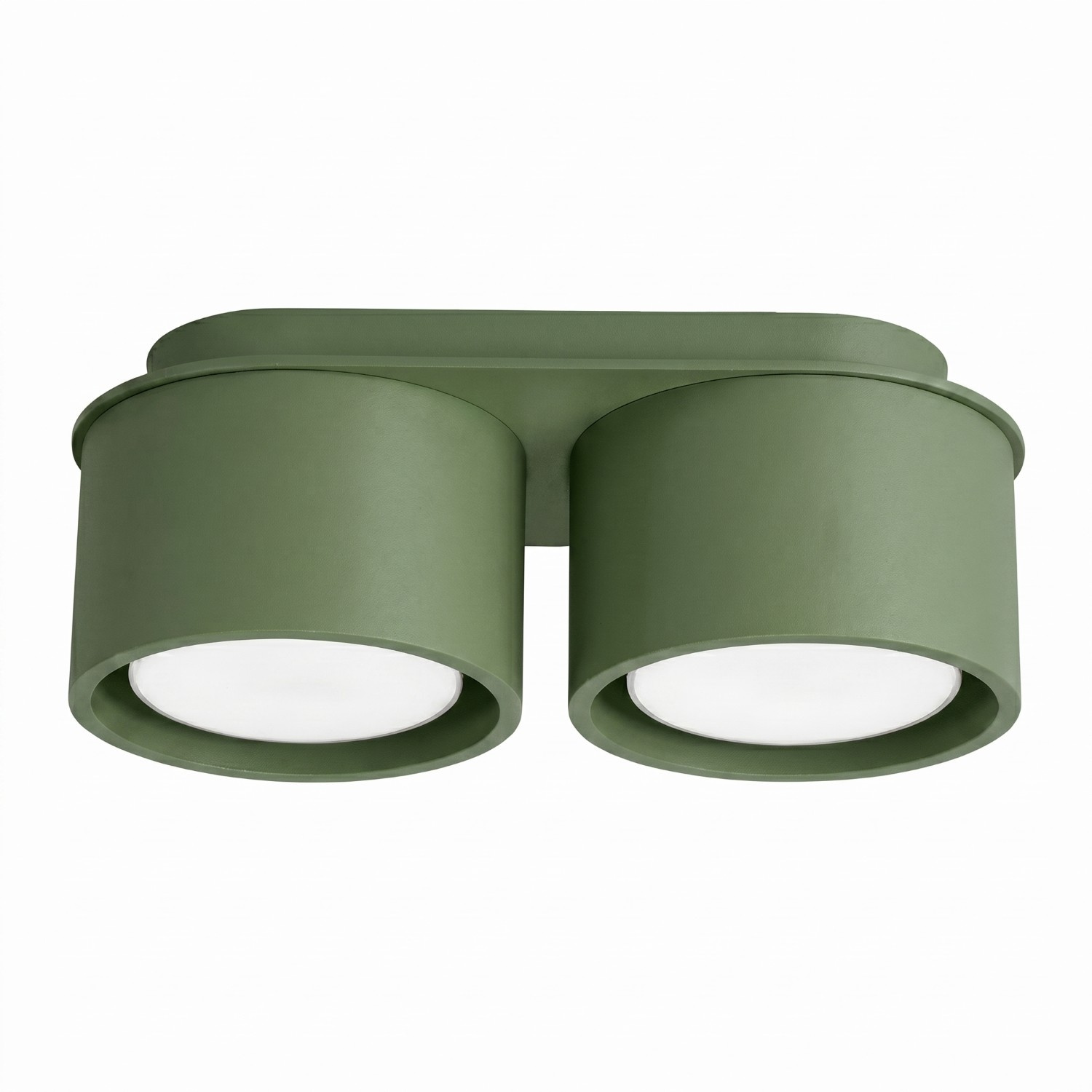 Plafonnier Aluminium Vert Olive Gx53 2 MODO, EDEN