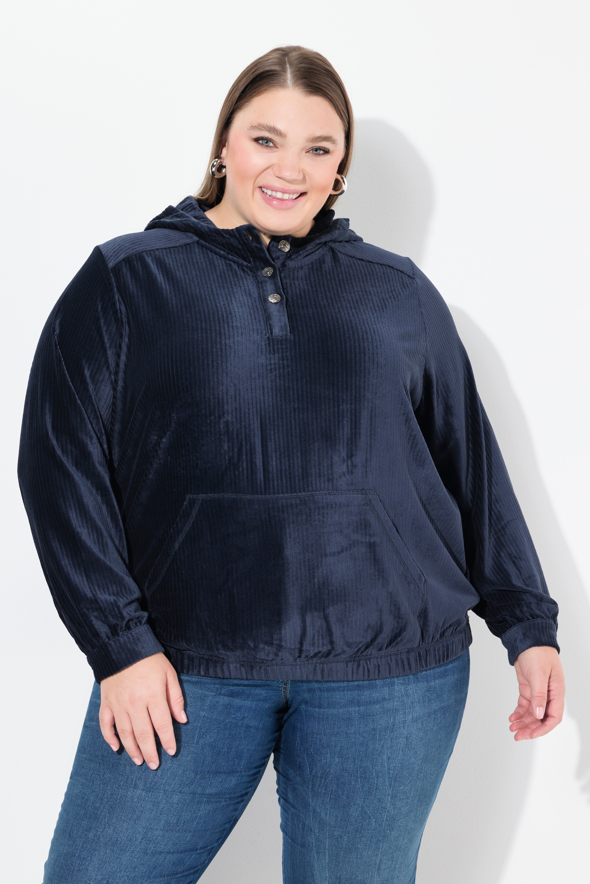 Sweat-shirt à capuche et manches longues, ULLA POPKEN