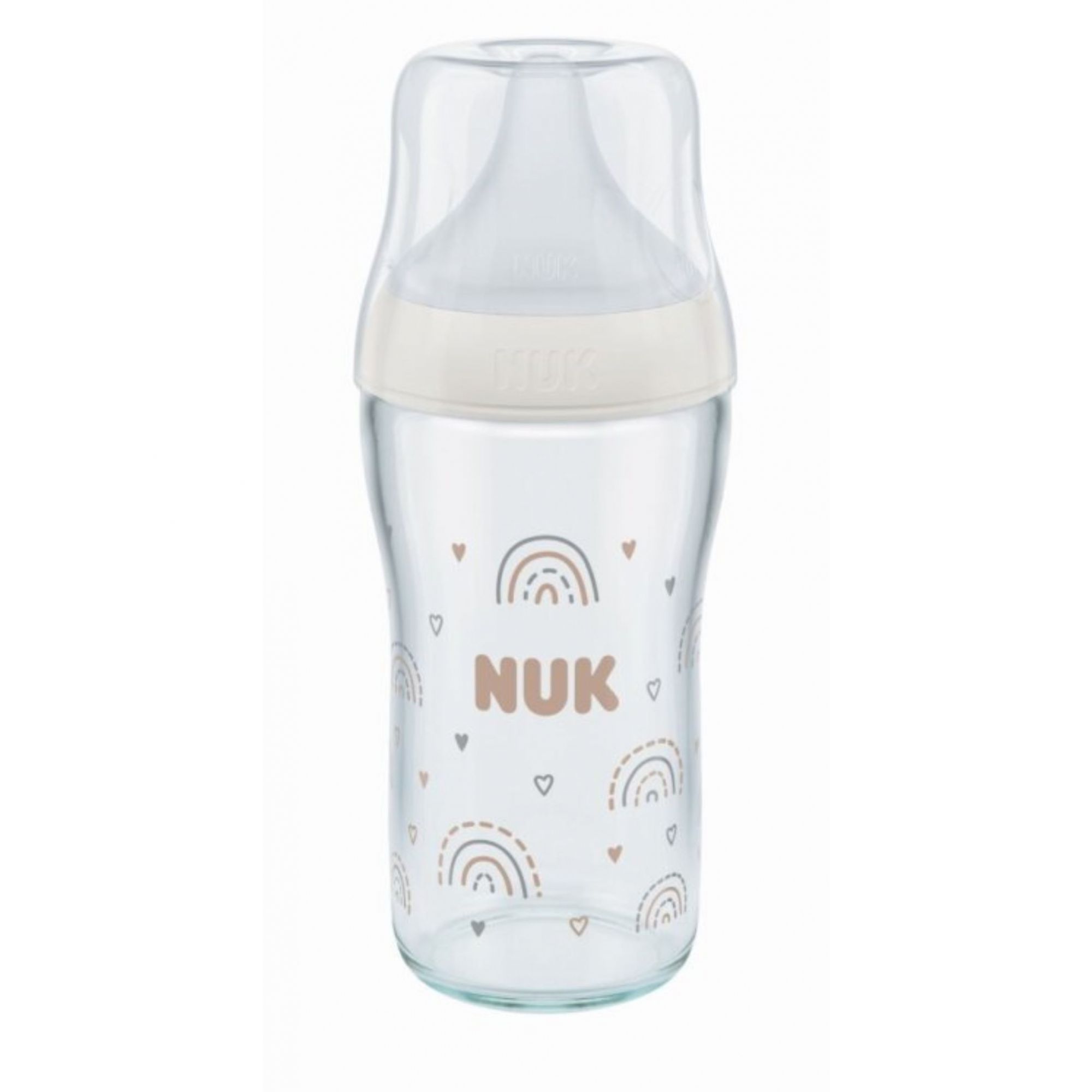 Biberon Perfect Match Verre 230ml 3m+ M Arc-en-ciel - Nuk, NUK