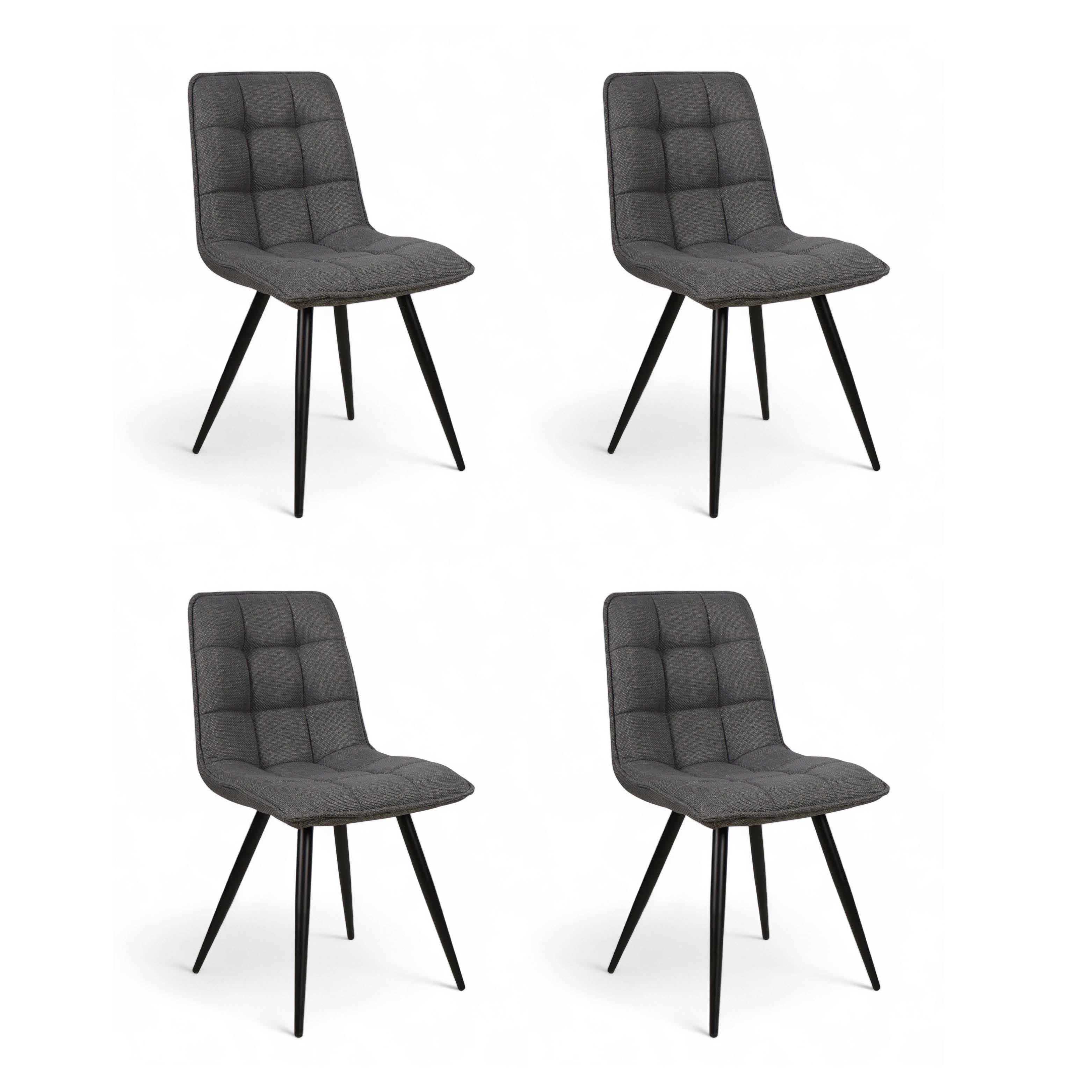 Chaise repas tissu  (lot de 4), ZAGO