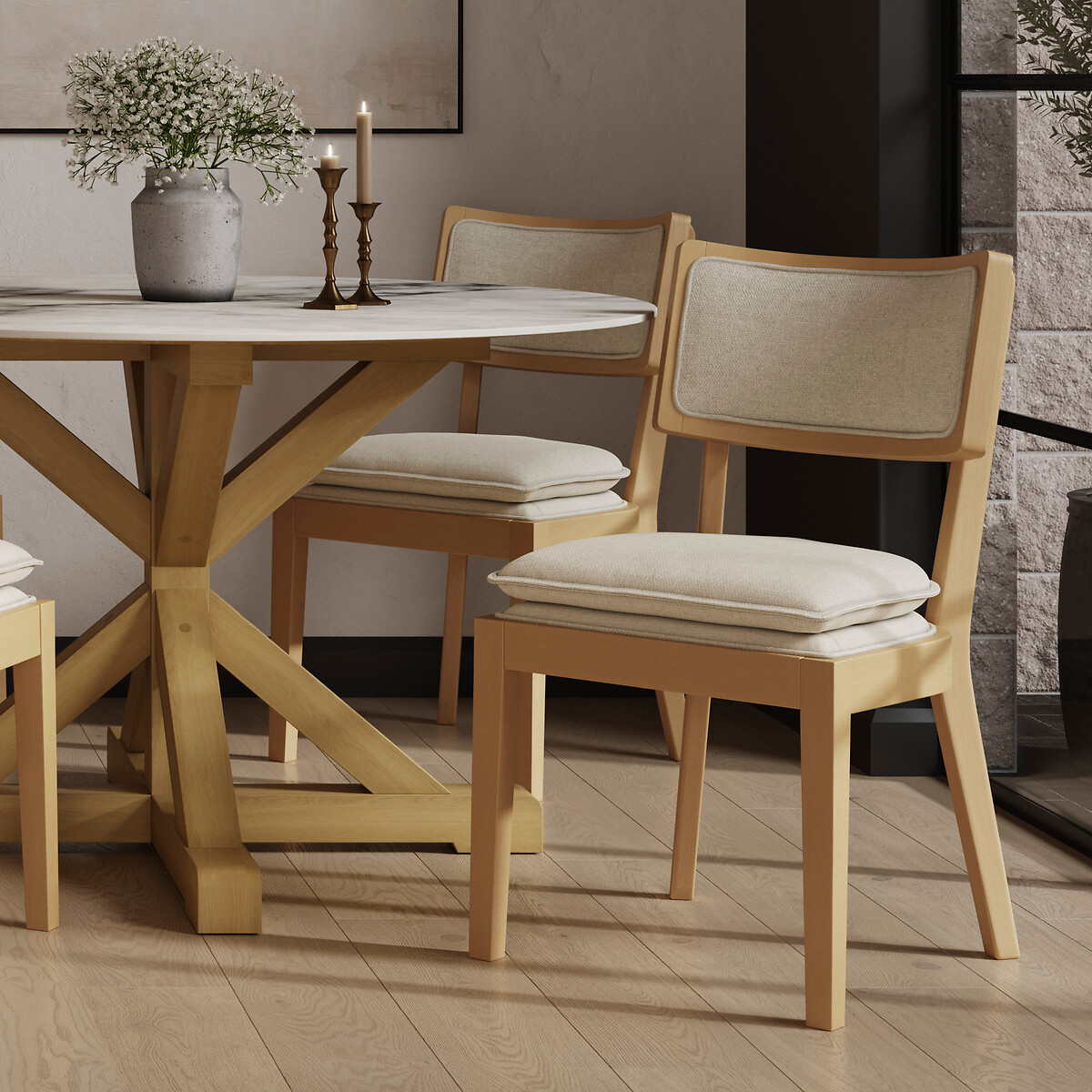 Ornella Soft Woven Scandi Dining Chair, ÉDITÉ