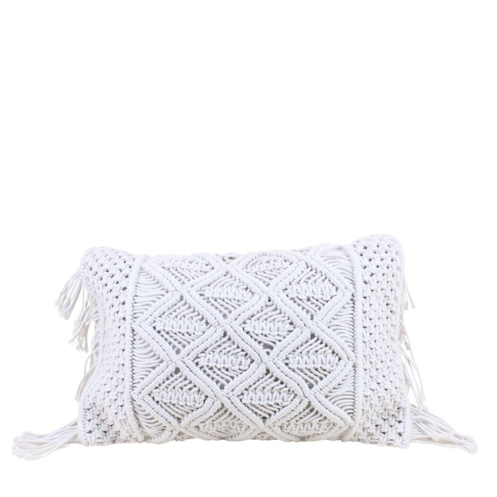 Coussin macramé en coton 40x60cm, ORNAMI