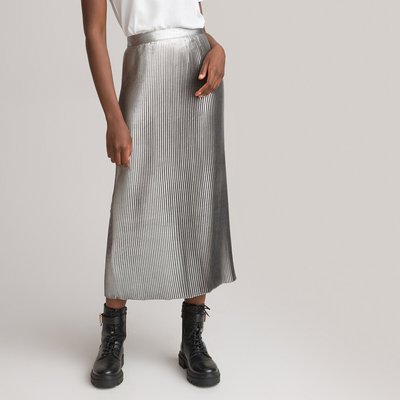 Recycled Pleated Lamé Skirt LA REDOUTE COLLECTIONS