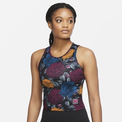 Icon Clash Sports Vest Top in Floral Print NIKE