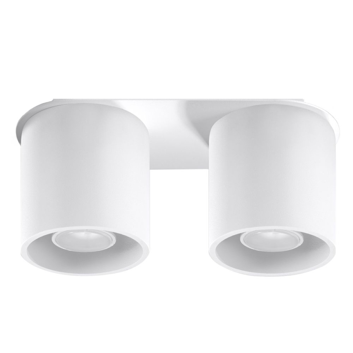 Plafonnier Aluminium Blanc GU10 2 Orbis, EDEN