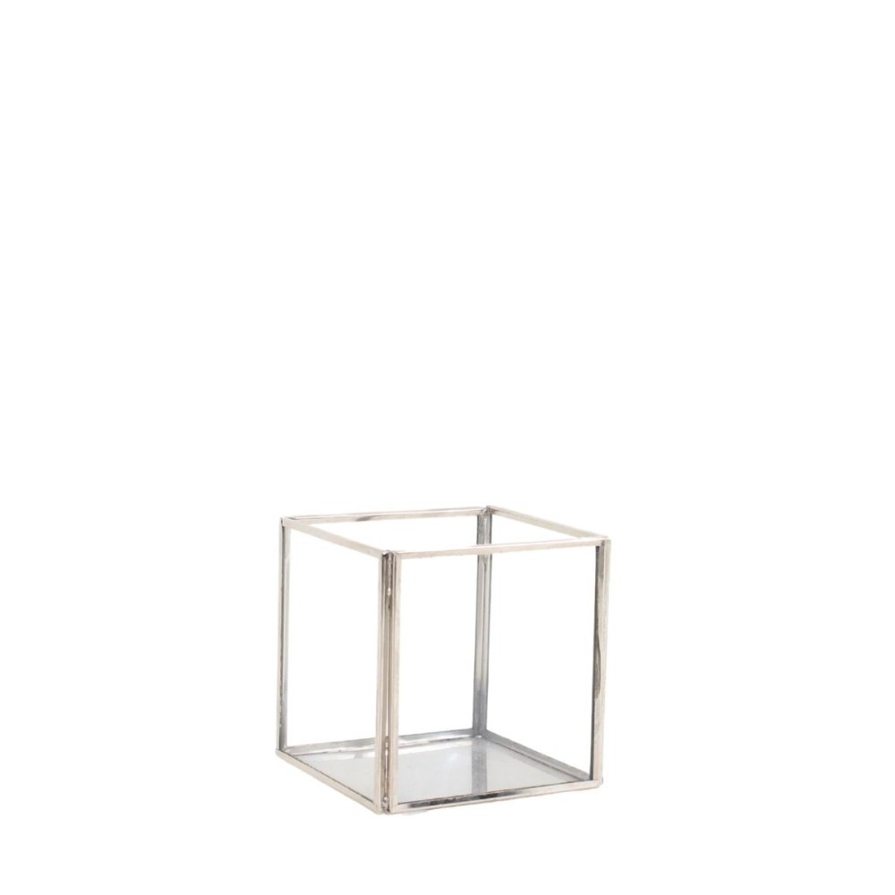 Pot en verre carré 10x10cm, ORNAMI