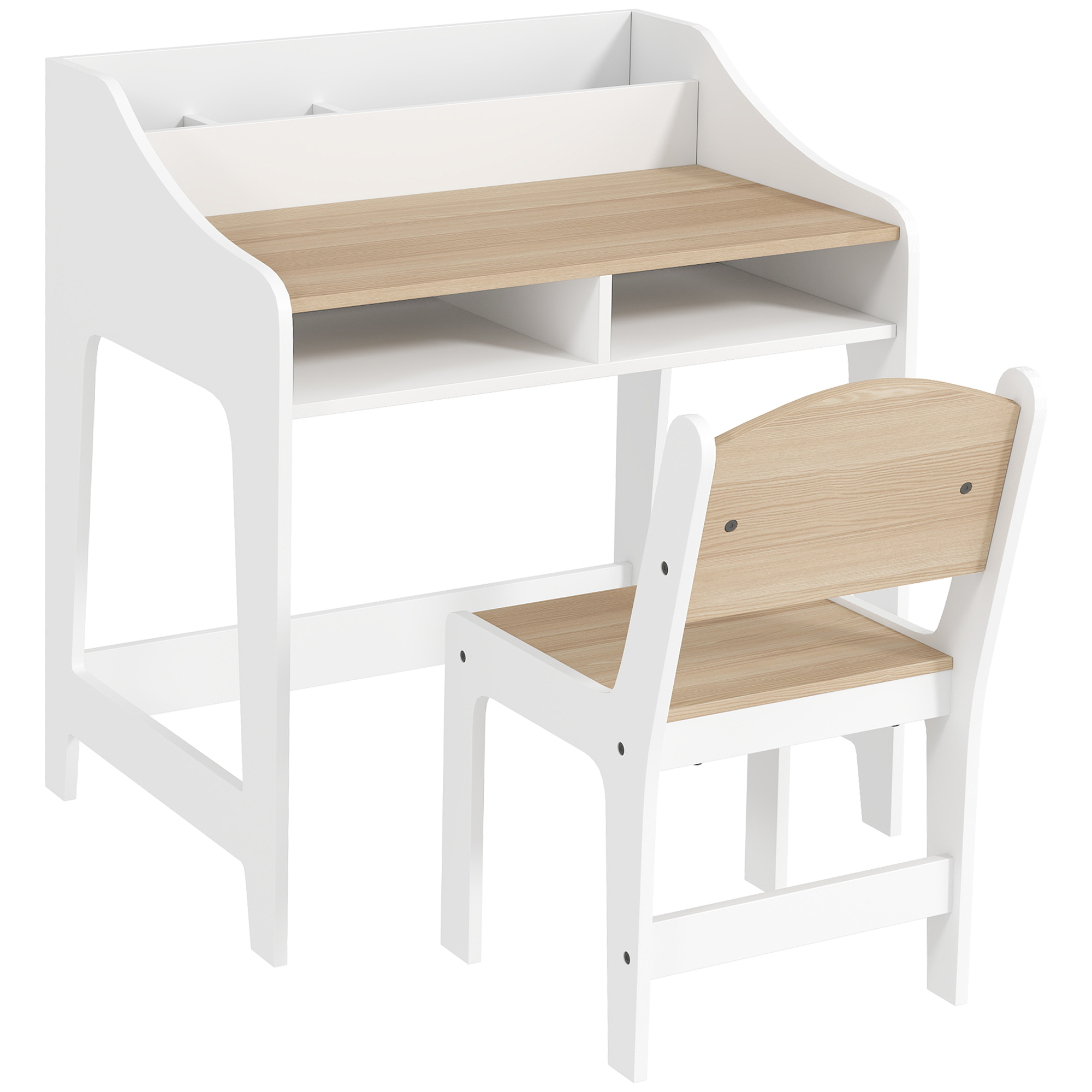 Bureau d'étude pour enfants avec chaise MDF, AIYAPLAY
