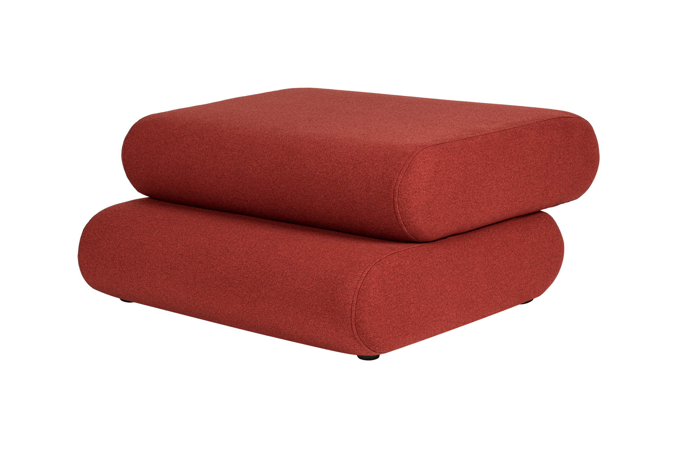 Pouf 2 niveaux en fibre synthétique TASO, NOO.MA