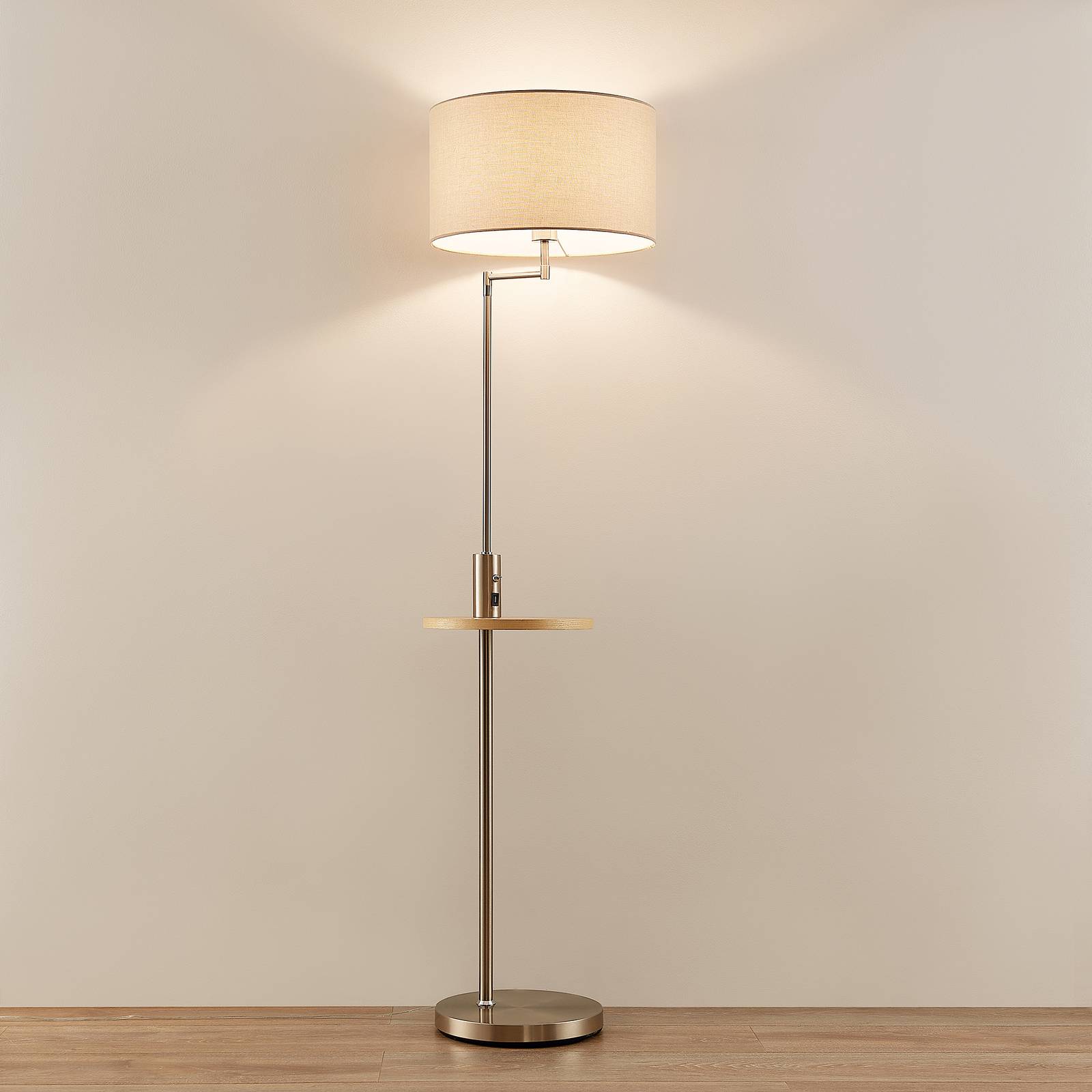 Lampadaire en métal moderne, Zinia, LINDBY