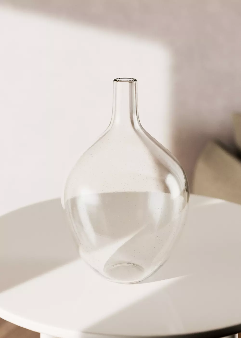 Grand vase en verre forme bouteille, MANGO HOME
