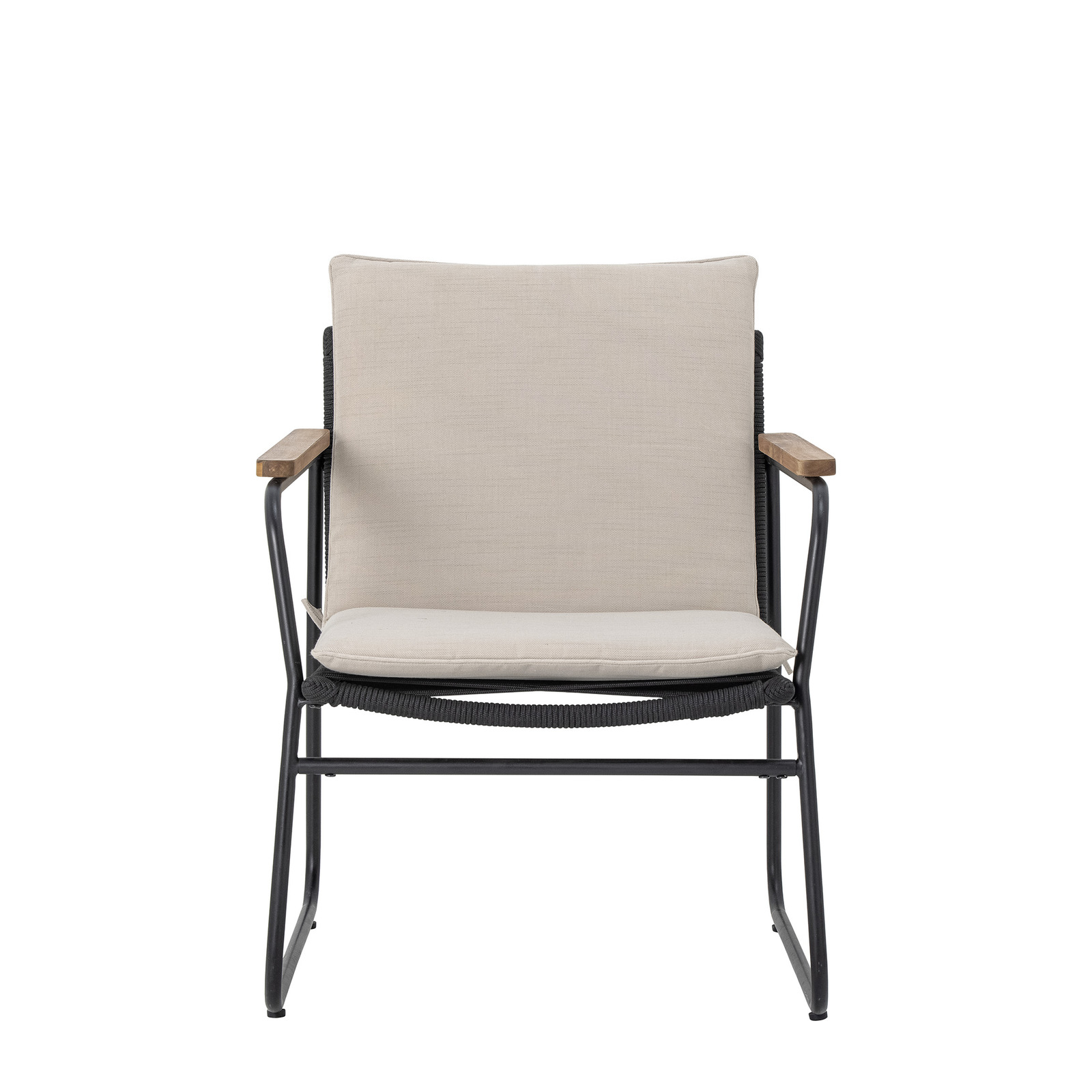 Fauteuil en métal avec coussin Hampton, BLOOMINGVILLE