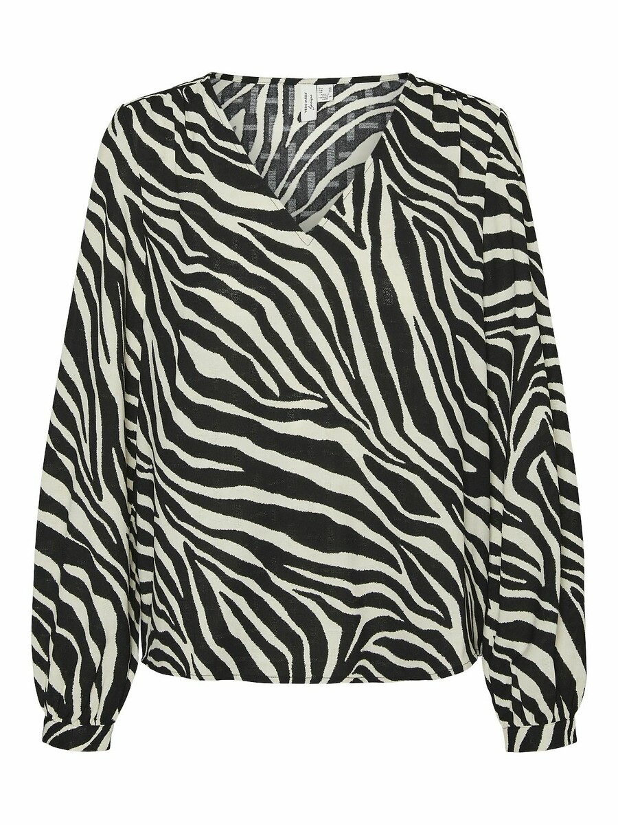 Blouse imprimée, col V, VERO MODA