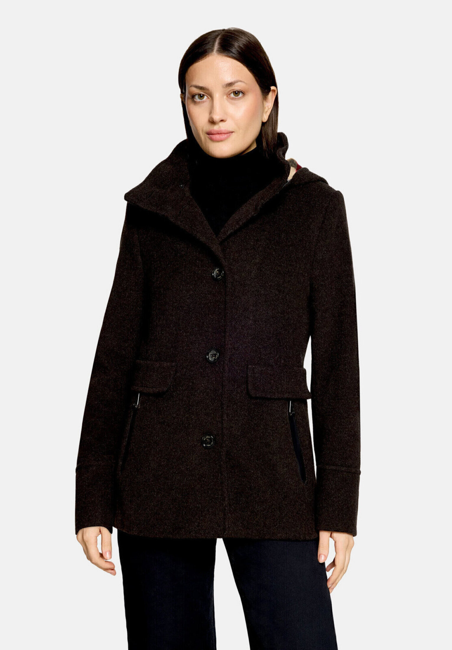 Veste en laine à capuche, GIL BRET