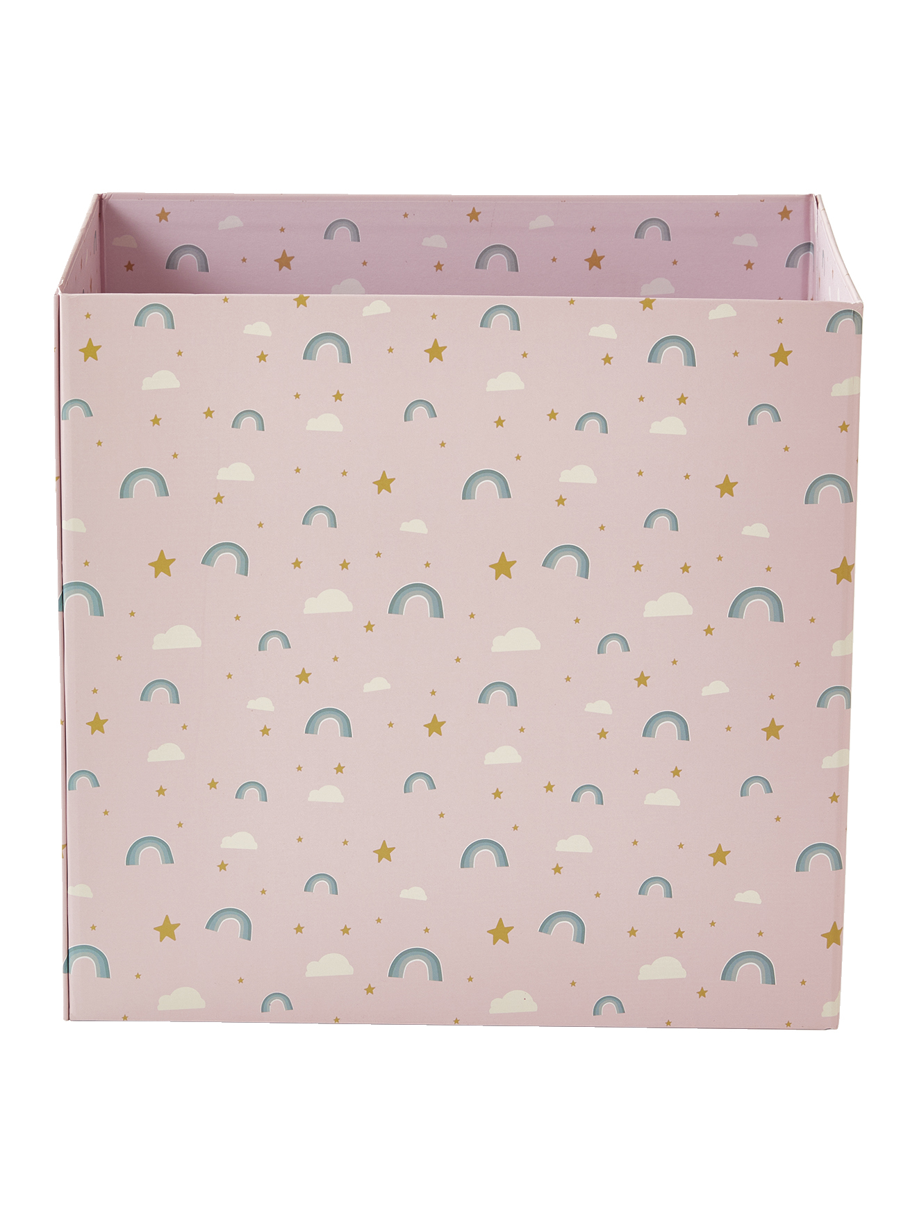 Corbeille en carton pliable Arc-en-ciel, VERTBAUDET