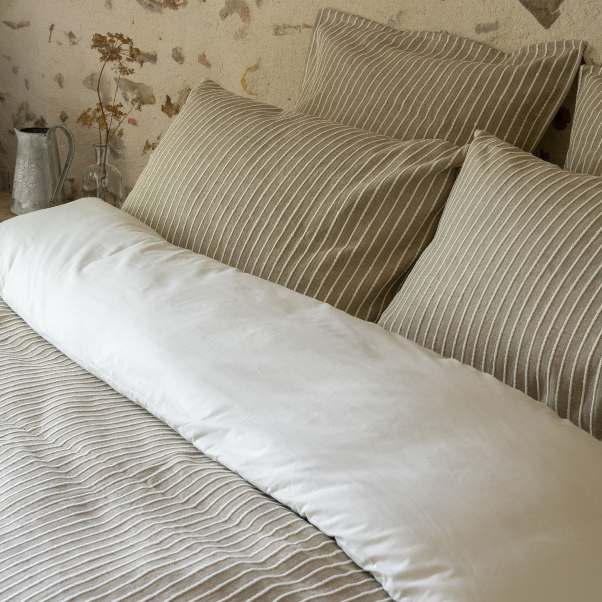 Housse de couette percale de coton - DUNE, TERRE DE NUIT