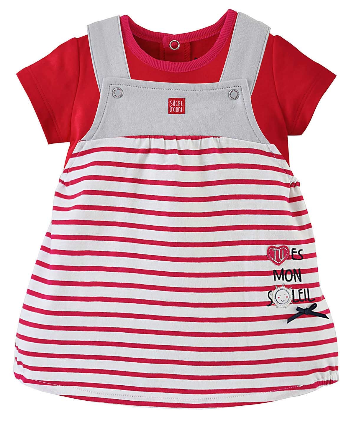 Ensemble robe t-shirt mon soleil sucre d'orge, SUCRE D'ORGE