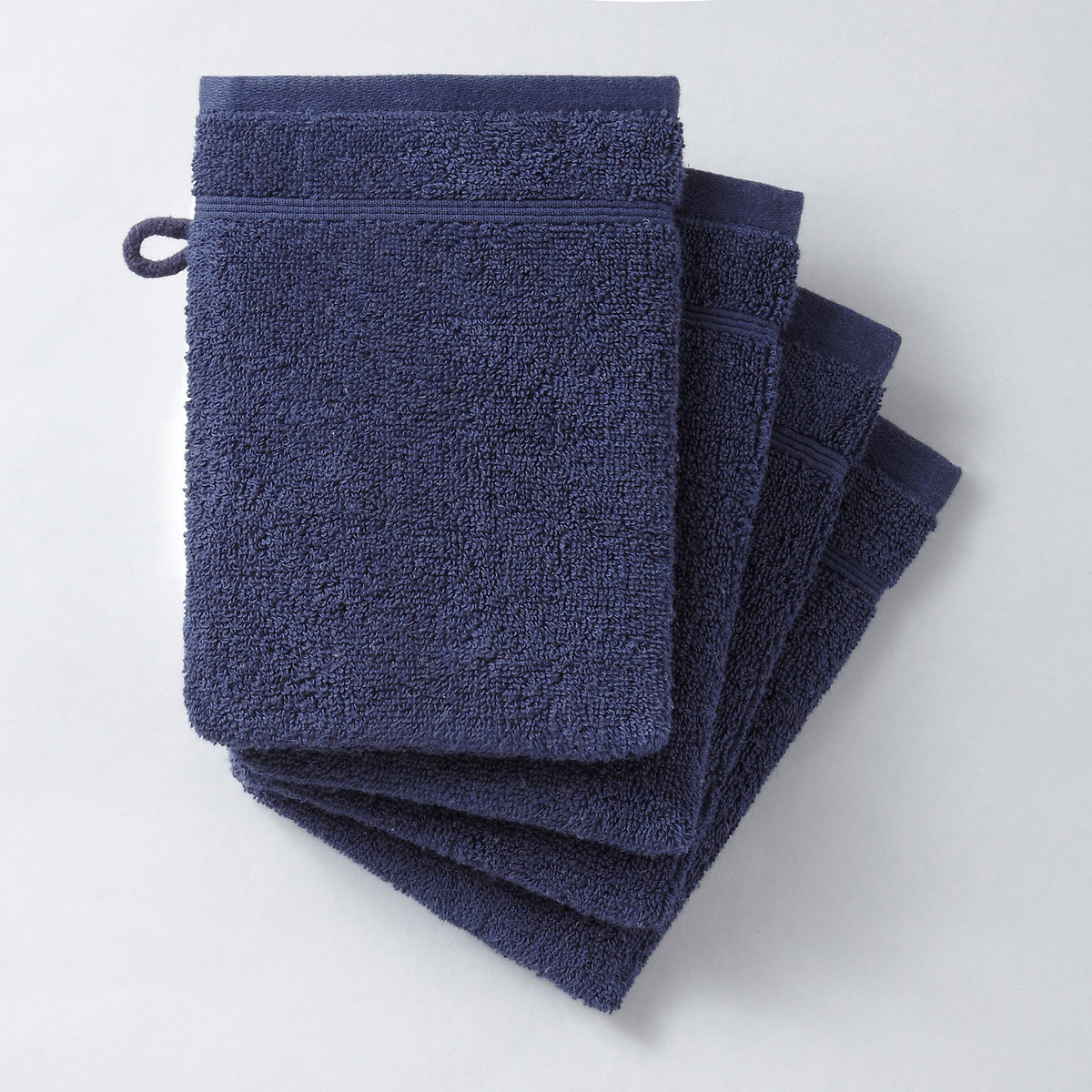 Product photograph of Set Of 4 Cotton Wash Mitts from La Redoute UK