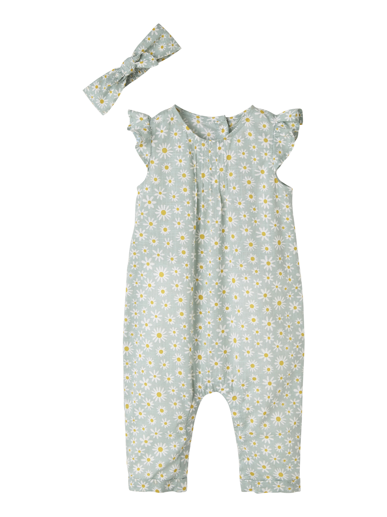 Ensemble combinaison + bandeau imprimés bébé, VERTBAUDET