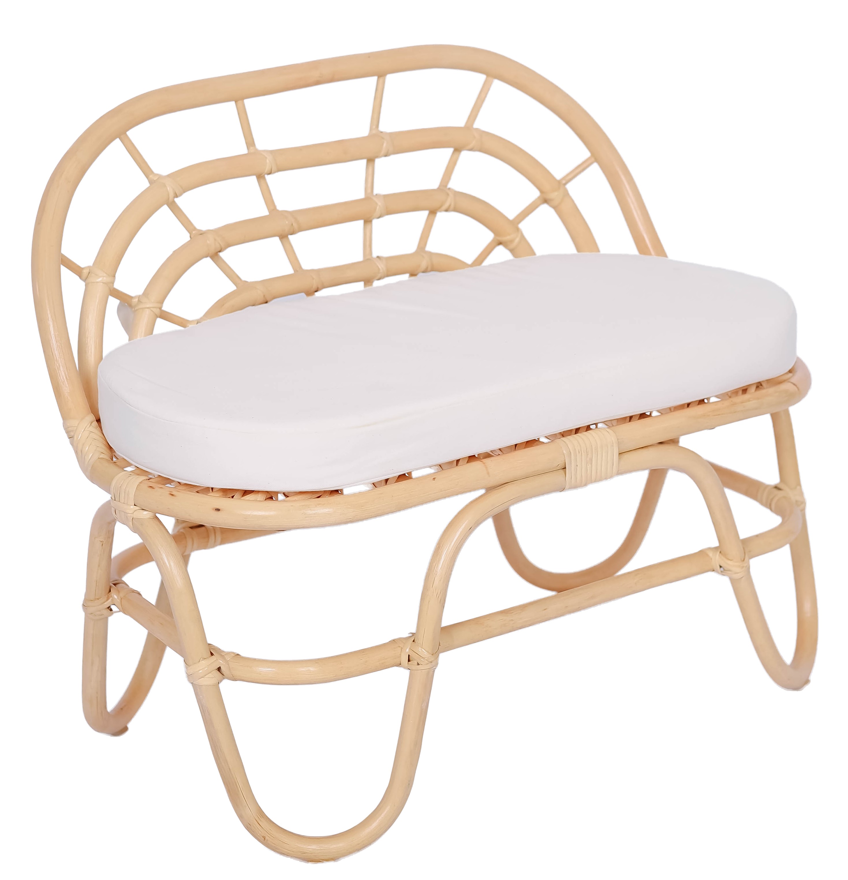 Canapé pour enfants, rotin naturel, SORONG, NORDLYS