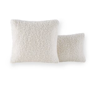 Housse coussin en sherpa, Ouate