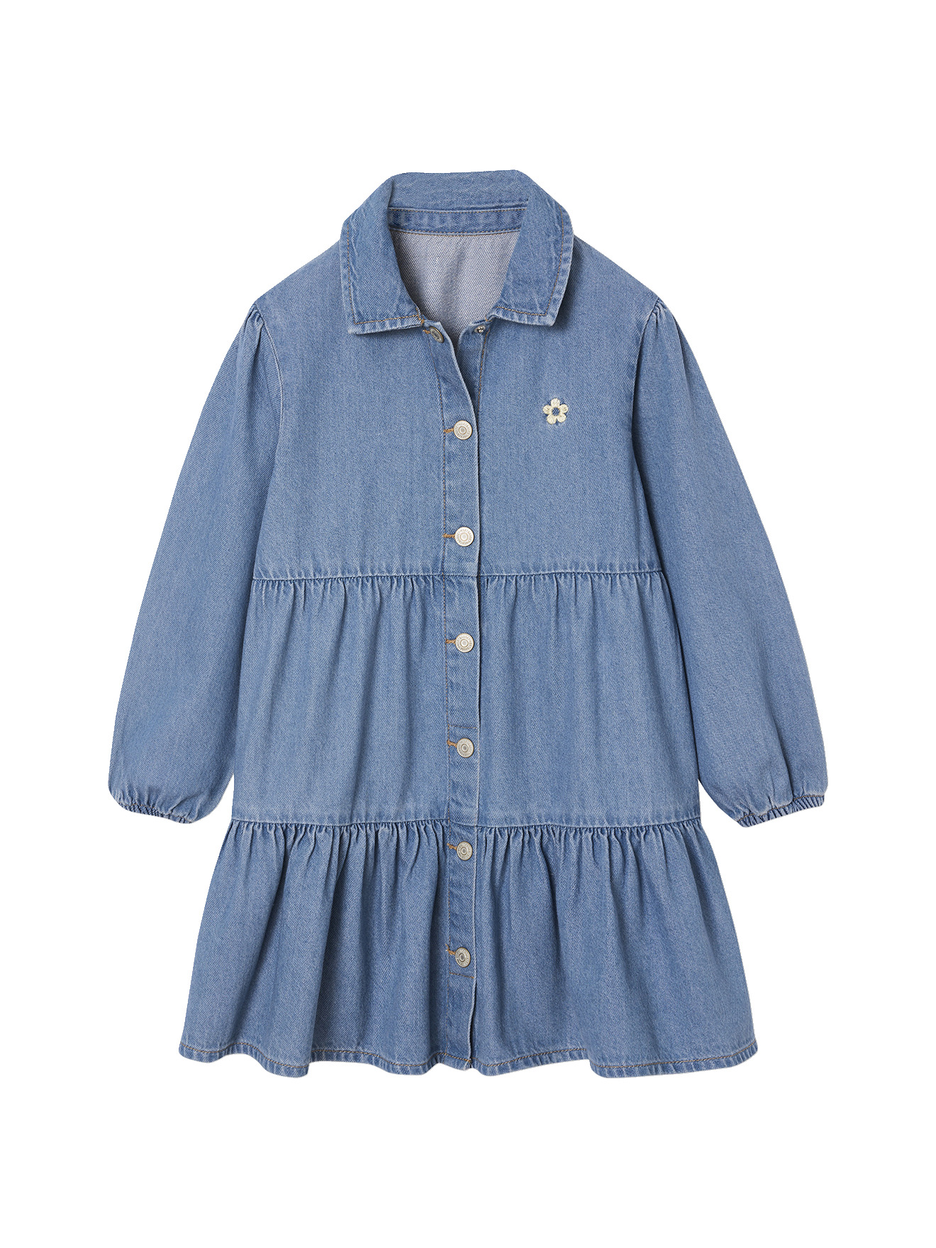 Robe en denim léger, VERTBAUDET