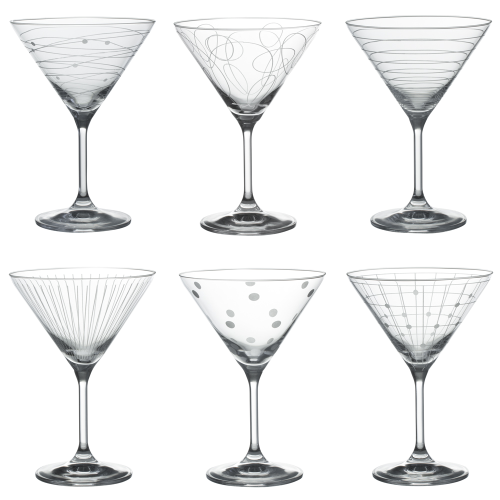 Coffret de 6 verres à cocktail Graphik 35 cl, TABLE PASSION