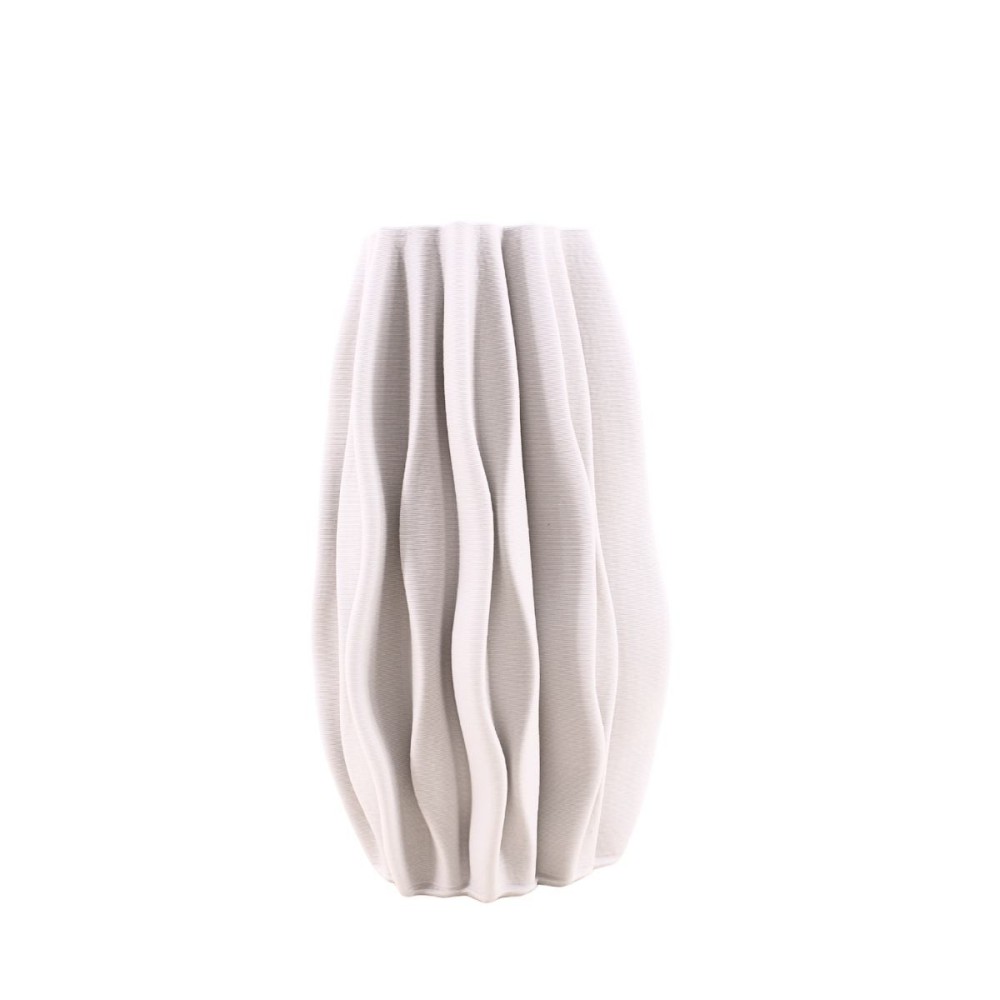 Vase alvéolé en céramique 3D, H30cm, ORNAMI